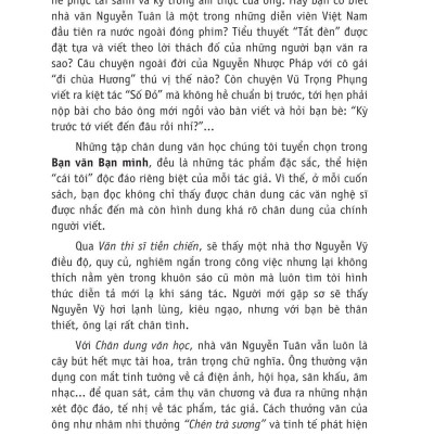 Bạn Văn Bạn Mình: Mười Chín Chân Dung Nhà Văn Cùng Thời