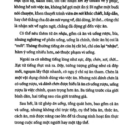 Tiếng Việt Giàu Đẹp - Ăn, Uống, Nói, Cười Và Khóc (Tái Bản 2022)