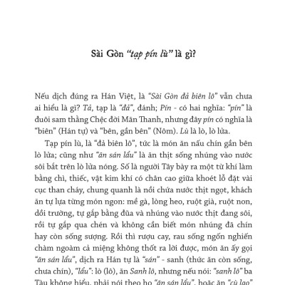 Sách - Sài Gòn Tạp Pín Lù