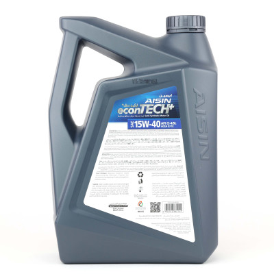 Nhớt Động Cơ AISIN ECSI1546P 15W-40 CI4 / SL Econtech+ Semi Synthetic 6L