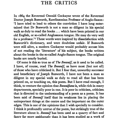 The Monsters And The Critics