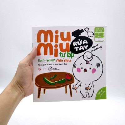 Sách Ehon Miu Miu Tự Lập Phần 2 Song Ngữ - Rửa Tay