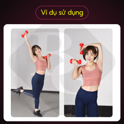 Bộ 2 tạ tay 3kg Model Q304 - Q314 cao cấp tập Gym BG (hàng nhập khẩu)