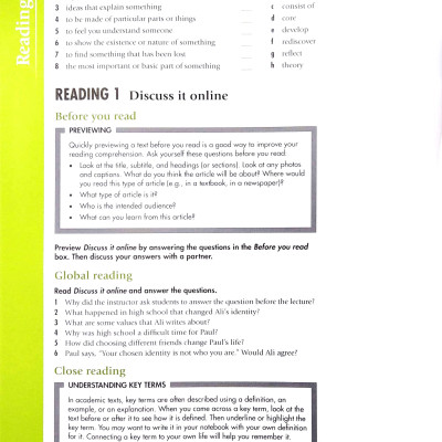 Skillful Level 3 Reading & Writing Student