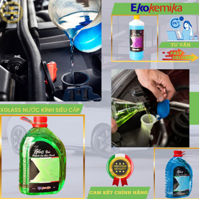 Nước rửa kính - Dung dịch đổ kính Ô tô  Xglass Rain loại 1 lít - Ekokemika