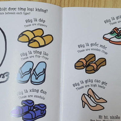 Sách Ehon Miu Miu Tự Lập Phần 1 Song Ngữ - Dọn Tủ Giày