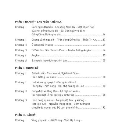 Vòng Quanh Châu Á - Nam Kỳ, Trung Kỳ, Bắc Kỳ