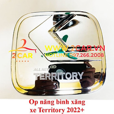 Ốp nắp bình xăng xe Ford Territory đời 2022-2023 mạ Crom cao cấp
