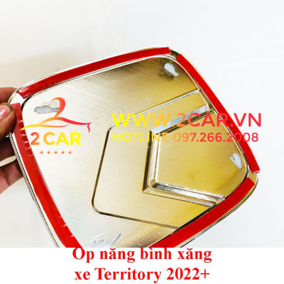 Ốp nắp bình xăng xe Ford Territory đời 2022-2023 mạ Crom cao cấp