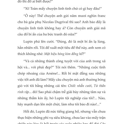 Arsène Lupin - Siêu Trộm Hào Hoa - Lời Thú Tội