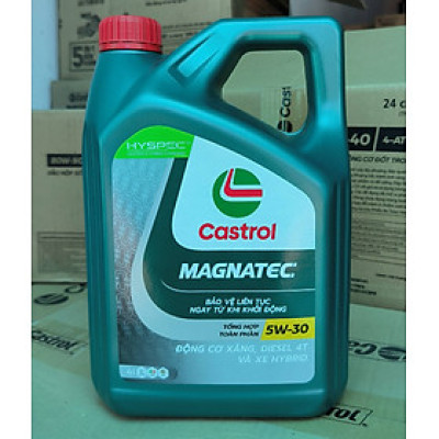 Dầu nhớt cho động cơ ô tô Castrol Magnatec, SAE 5W-30, SP, ILSAC GF-6 (Can 4 lít)