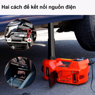Bộ nâng kích gầm điện kiêm máy bơm lốp và máy siết ốc ô tô đa năng 3 trong 1 ROGTZ TY-003 - Hàng Nhập Khẩu
