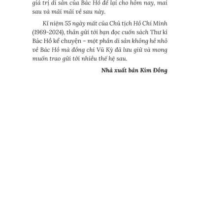 Sách - Thư Kí Bác Hồ Kể Chuyện