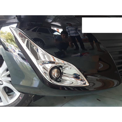 Bộ 2 Ốp viền đèn gầm Vios 2019