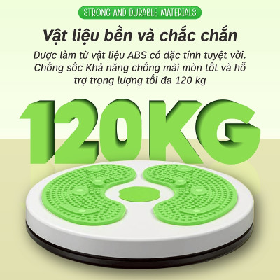 3001N-Đĩa Xoay Eo Có Hình Bàn Chân, Xoay 360 Độ, Thiết Kế Nhỏ Gọn, Tiện Dụng, Có Hạt Massage Giúp Lưu Thông Khí Huyết