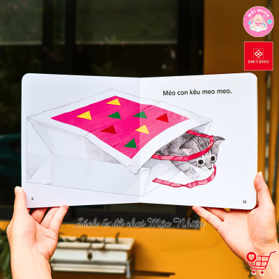 Sách Ehon - Ú Òa, Quả Gì Đây?, Ú Òa, Mèo Đâu Rồi?, và Ú Òa, Ra Vườn Thôi! Bộ 3 tập - Cho trẻ 0 - 6 tuổi - Đinh Tị Books