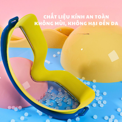 Kính Bơi Trẻ Em Góc Rộng Chống Tia UV Chống Sương Mù Kèm Mũ Bơi Và Nút Bịt Tai Cho Bé 3-15 Tuổi - Giao Hoạ Tiết Ngẫu Nhiên