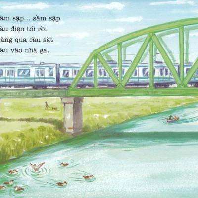 Ehon - Thực Phẩm Tâm Hồn Cho Bé - Tàu Điệntới Rồi (Tái Bản 2021)