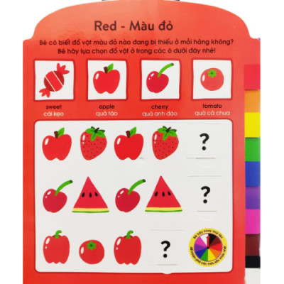 Cuốn Sách Đầu Tiên Của Bé - Các màu sắc - Dành Cho Bé Từ 3-5 Tuổi