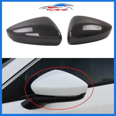 Ốp gương Mazda 3 2020-2021-2022 vân Cacbon bảo vệ chống trầy trang trí làm đẹp xe