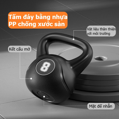 Tạ Bình Vôi,Tạ Ấm 6kg Bê Tông Bọc Nhựa PE Cao Cấp Chính Hãng Đại Nam Sport