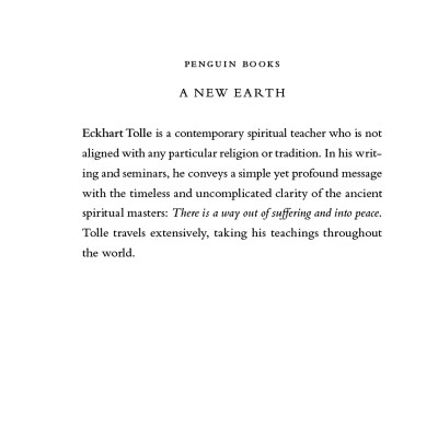 A New Earth (Oprah #61): Awaking to Your Life