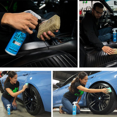 PHỤC HỒI TẠO ĐỘ MỚI CHO CAO SU, NỈ, NHỰA, TAPLO CHEMICAL GUYS SILK SHINE SPRAYABLE DRESSING (16OZ)