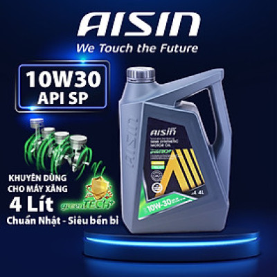 Dầu Nhớt Bán Tổng Hợp AISIN Greentech+ SP 10W30 4 Lít ESSP1034PB - Nhập Khẩu Chính Hãng