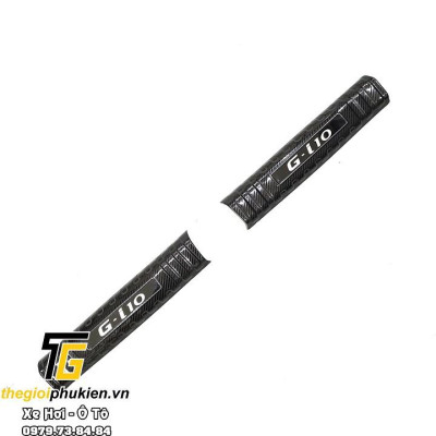 TRỌN BỘ Nẹp bước chân và ốp chống trầy cốp trong Hyundai Grand i10 2021 SEDAN -  vân Carbon