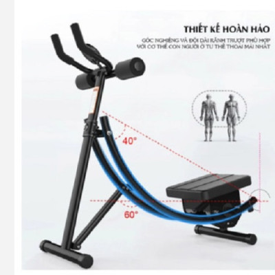 Máy tập cơ bụng AB Vertical, máy tập cơ bụng tiêu hao năng lượng toàn thân tại nhà đơn giản dễ sử dụng