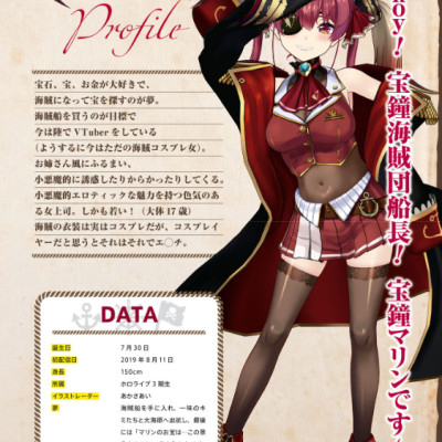 宝鐘マリン ファンブック&コミックアンソロジー ♯お宝海賊日誌 TAKARA KANE MARIN FAN BUKKU & KOMIKKUANSO