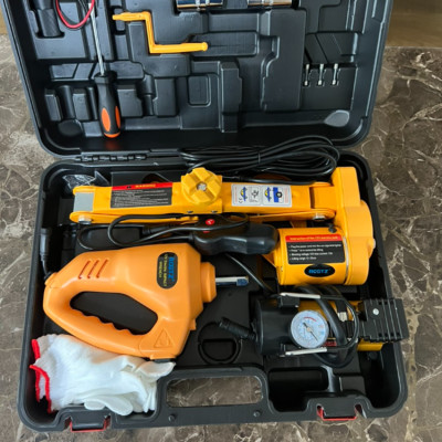 Bộ nâng kích gầm điện, kiêm máy bơm lốp và máy siết ốc ô tô đa năng 3 trong 1 ROGTZ TY-EJ06 Tải Trọng: 2000Kg (2 Tấn) - HÀNG NHẬP KHẨU