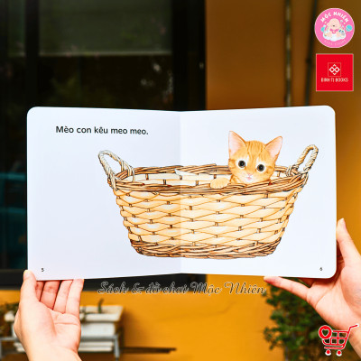 Sách Ehon - Ú Òa, Quả Gì Đây?, Ú Òa, Mèo Đâu Rồi?, và Ú Òa, Ra Vườn Thôi! Bộ 3 tập - Cho trẻ 0 - 6 tuổi - Đinh Tị Books