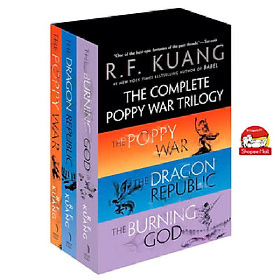 Sách - The Complete Poppy War Trilogy Boxed Set: The Poppy War/The Dragon Republic/The Burning God #1 New York Times/Ngoại văn chính hãng