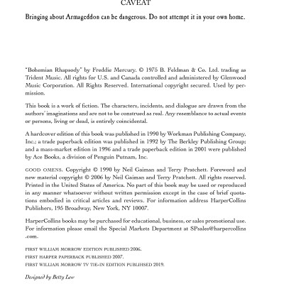 Good Omens - The Nice And Accurate Prophecies Of Agnes Nutter, Witch