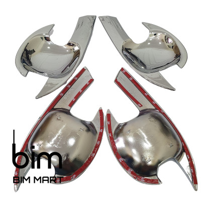 Bộ Ốp Hõm Cửa Dành Cho Xe Toyota Vios 2014 - 2018 Mạ Crom Cao Cấp