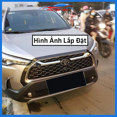 Ốp trang trí mặt ca lăng, calang Corolla Cross 2020-2021-2022 mạ Crom trang trí làm đẹp xe