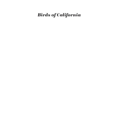 Birds Of California