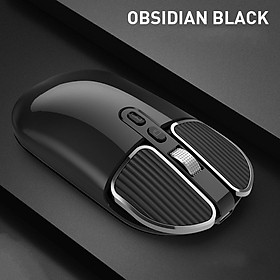 Chuột không dây M203 -  Bluetooth + USB Wireless 2.4G - Pin sạc typeC - Chống ồn - chống mỏi cổ tay hàng nhập khẩu