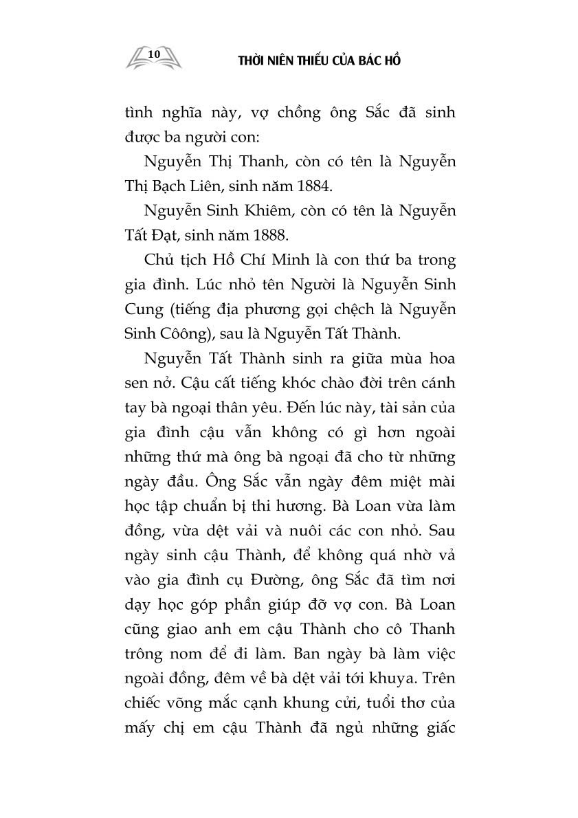 Thời niên thiếu của Bác Hồ (Xuất bản lần thứ hai)