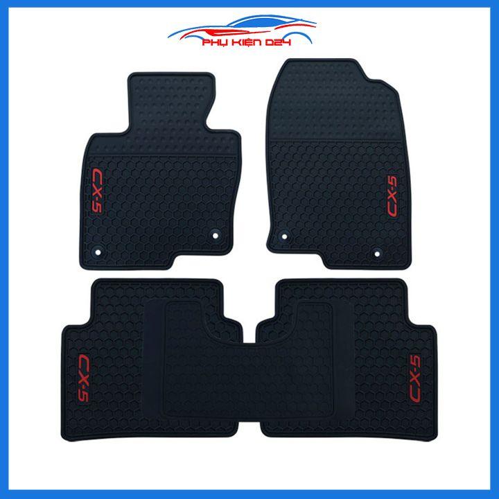 Thảm lót sàn cao su cho xe MAZDA CX5 2018-2019-2020-2021-2022 hàng chuẩn theo xe chịu lực tốt