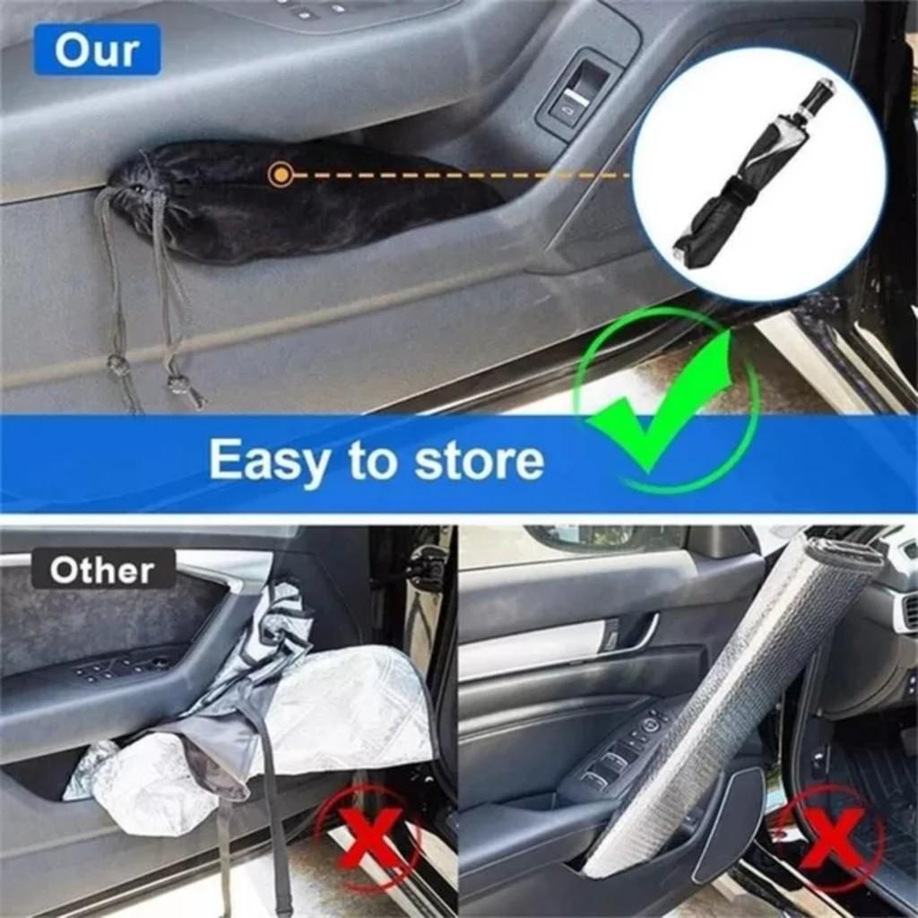 Ô che nắng kính lái ô tô, dù che kính lái bên trong xe hơi cửa hàng nội thất ô tô uy tín Trendycar