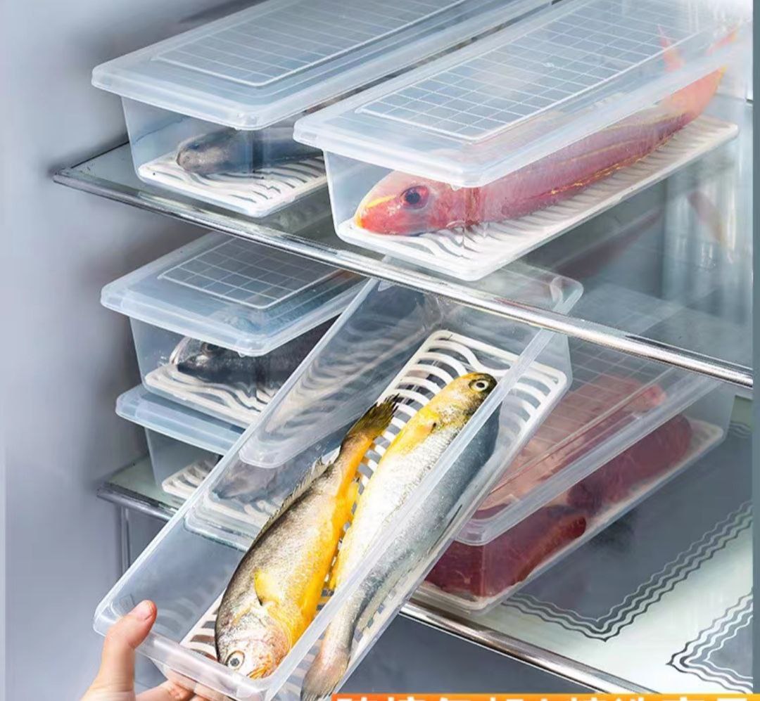 COMBO 3 HỘP ĐỰNG THỰC PHẨM CÓ KHAY LÓT RÁO NƯỚC ĐỂ TỦ LẠNH TRONG SUỐT TIỆN LỢI MH5686