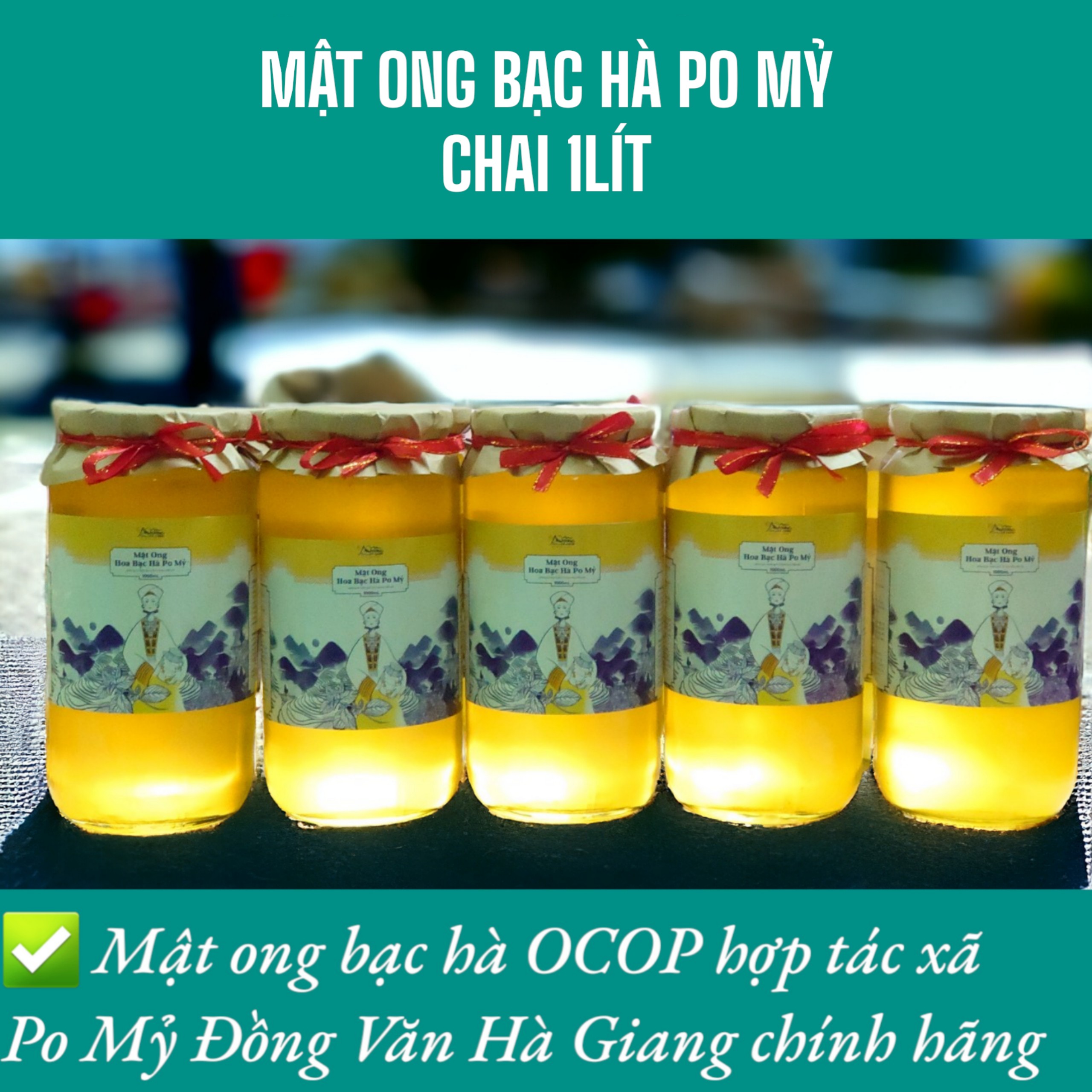 MẬT ONG BẠC HÀ CHÍNH HÃNG PO MỶ OCOP HÀ GIANG, MẬT ONG BẠC HÀ NGUYÊN CHẤT HÀ GIANG