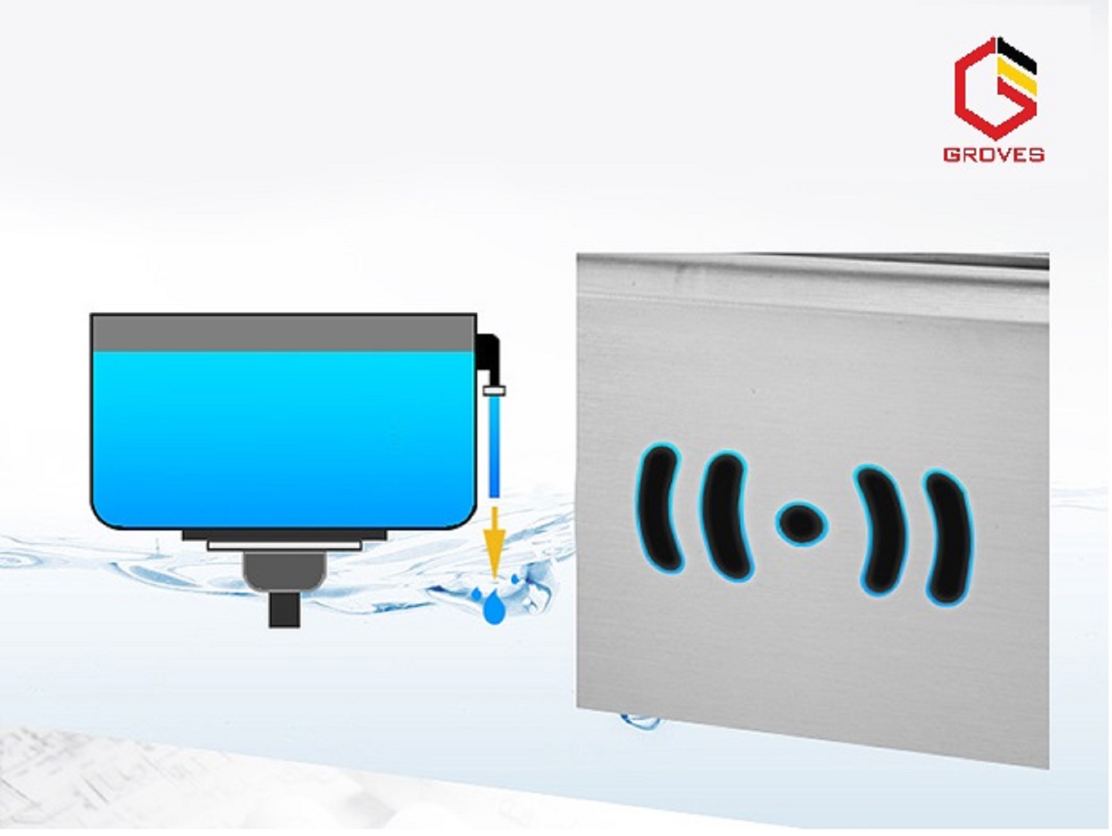 CHẬU RỬA BÁT NANO, CHÉN NANO, CÀI DAO,GIÁ THỚT GRBC10045NCDT