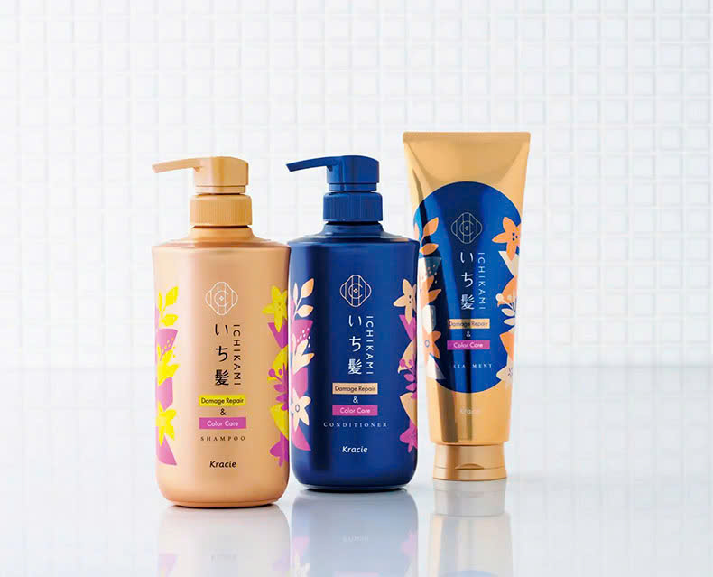 Dầu Gội Phục Hồi Hư Tổn Dành Cho Tóc Nhuộm Kracie Ichikami Damage Repair & Color Care Shampoo (Chai 480ML)