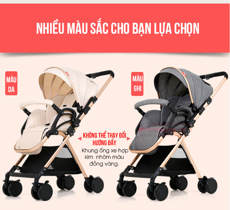 Xe đẩy cho bé, Xe Đẩy Em Bé Cao Cấp 2 Chiều 3 Tư Thế Belecoo gấp gọn và tiện lợi, khung nhôm siêu nhẹ, trọng lượng xe 6.5 kg - TẶNG KÈM ĐÀN XYLOPHONE 8 THANH CHO BÉ
