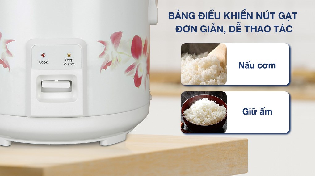 Nồi cơm nắp gài Panasonic 1.8 lít SR-MVN18FRAX - Hàng chính hãng