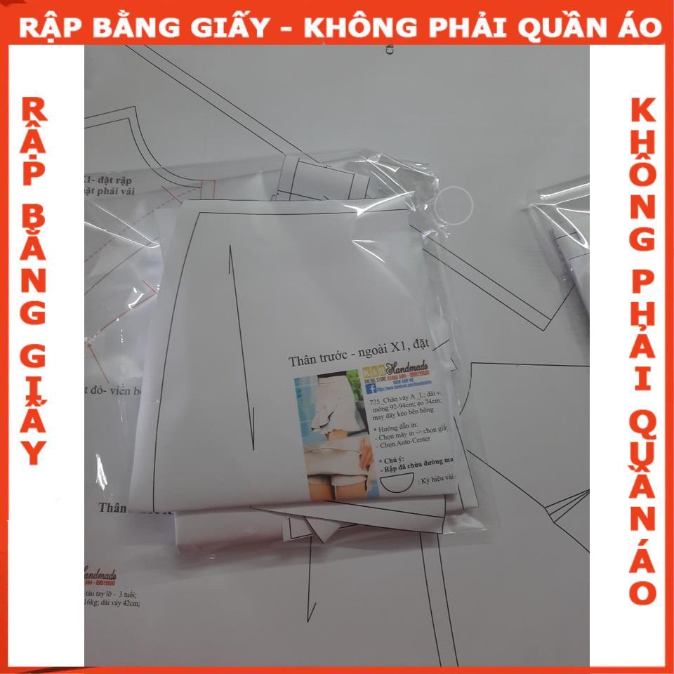 Rập giấy mã 726 (BẢN VẼ) rập đầm suông