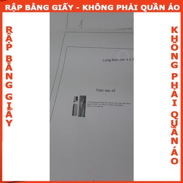 Rập giấy A0 mã 167 - không phải quần áo (BẢN VẼ)